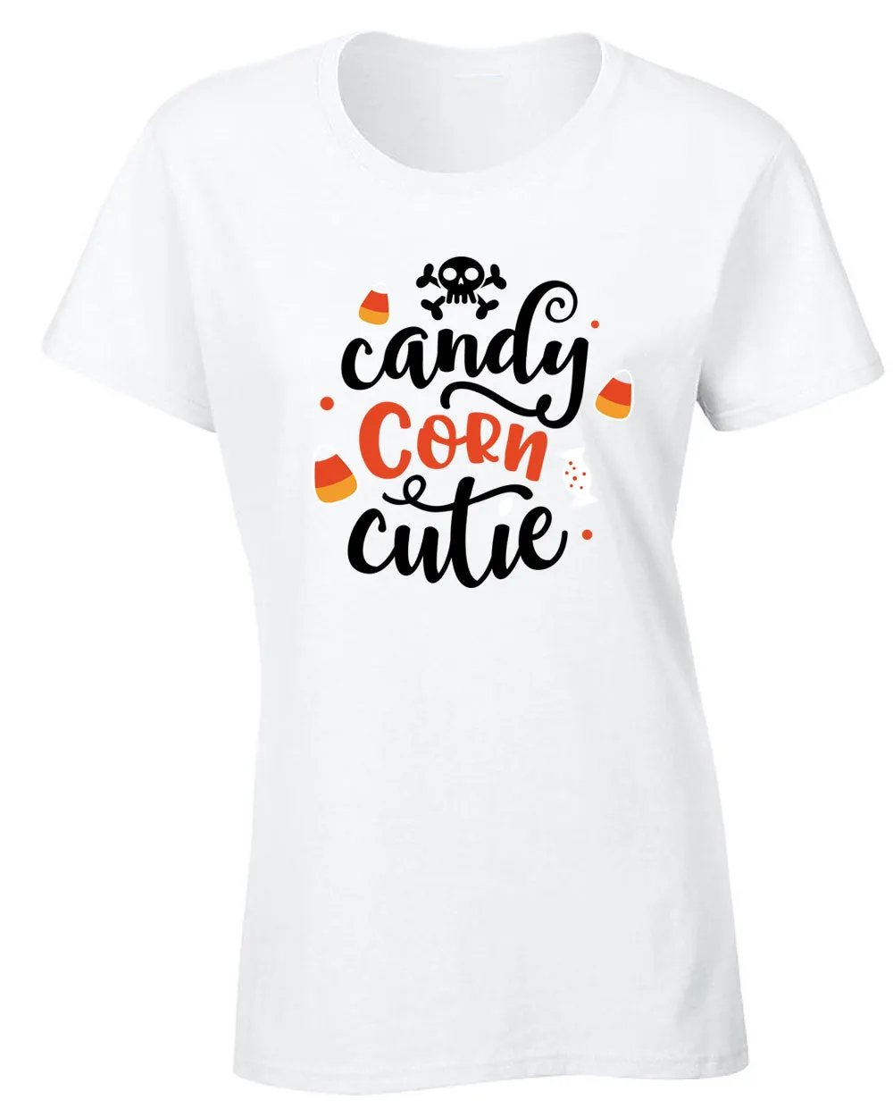 Candy corn cutie Halloween women t-shirt