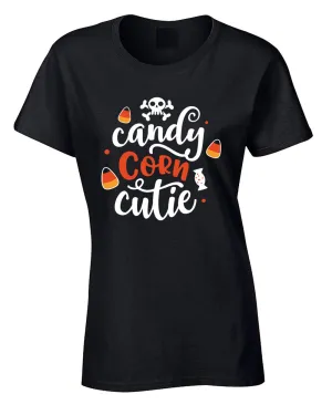 Candy corn cutie Halloween women t-shirt