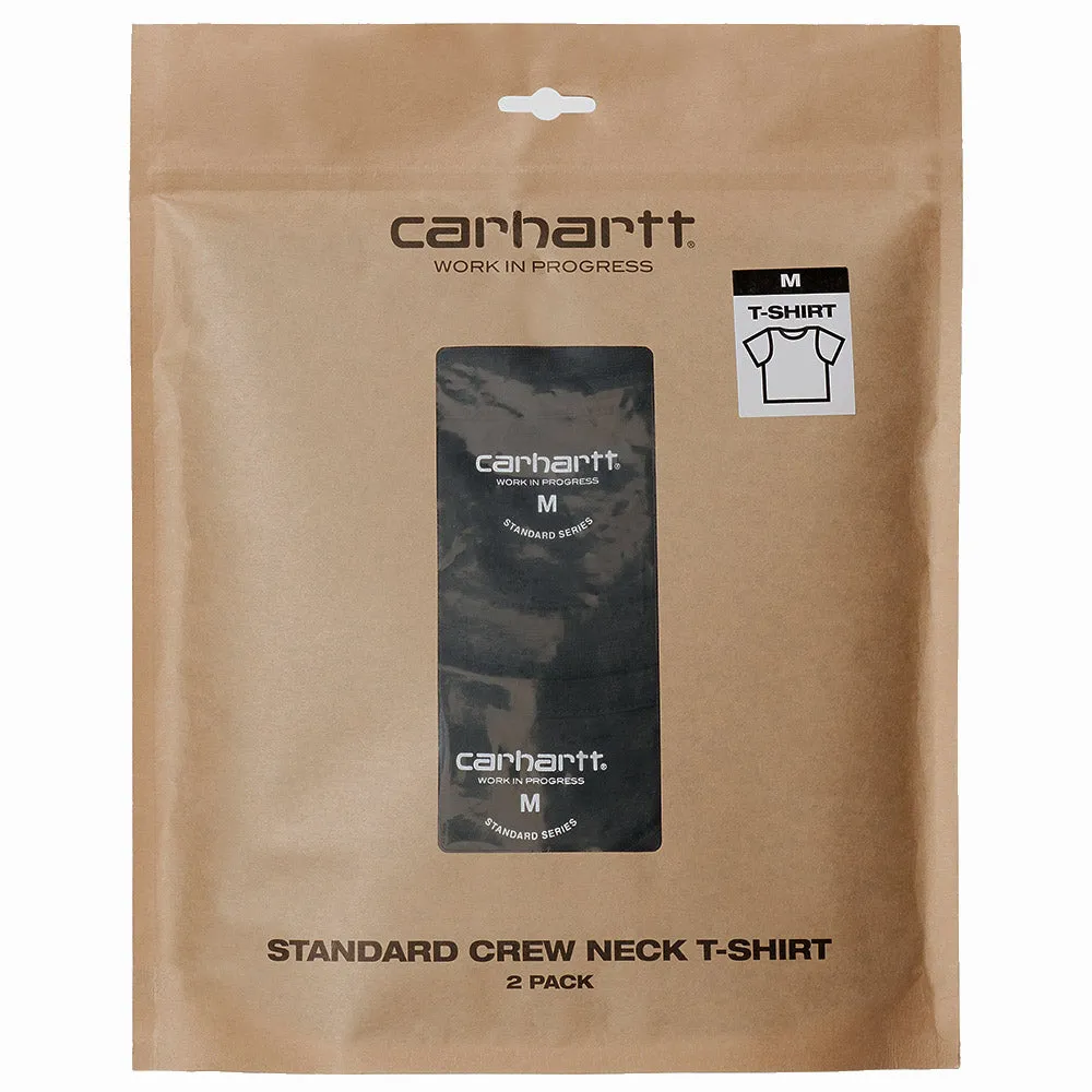 Carhartt WIP Standard Crew Neck T-Shirt 2 Pack Black