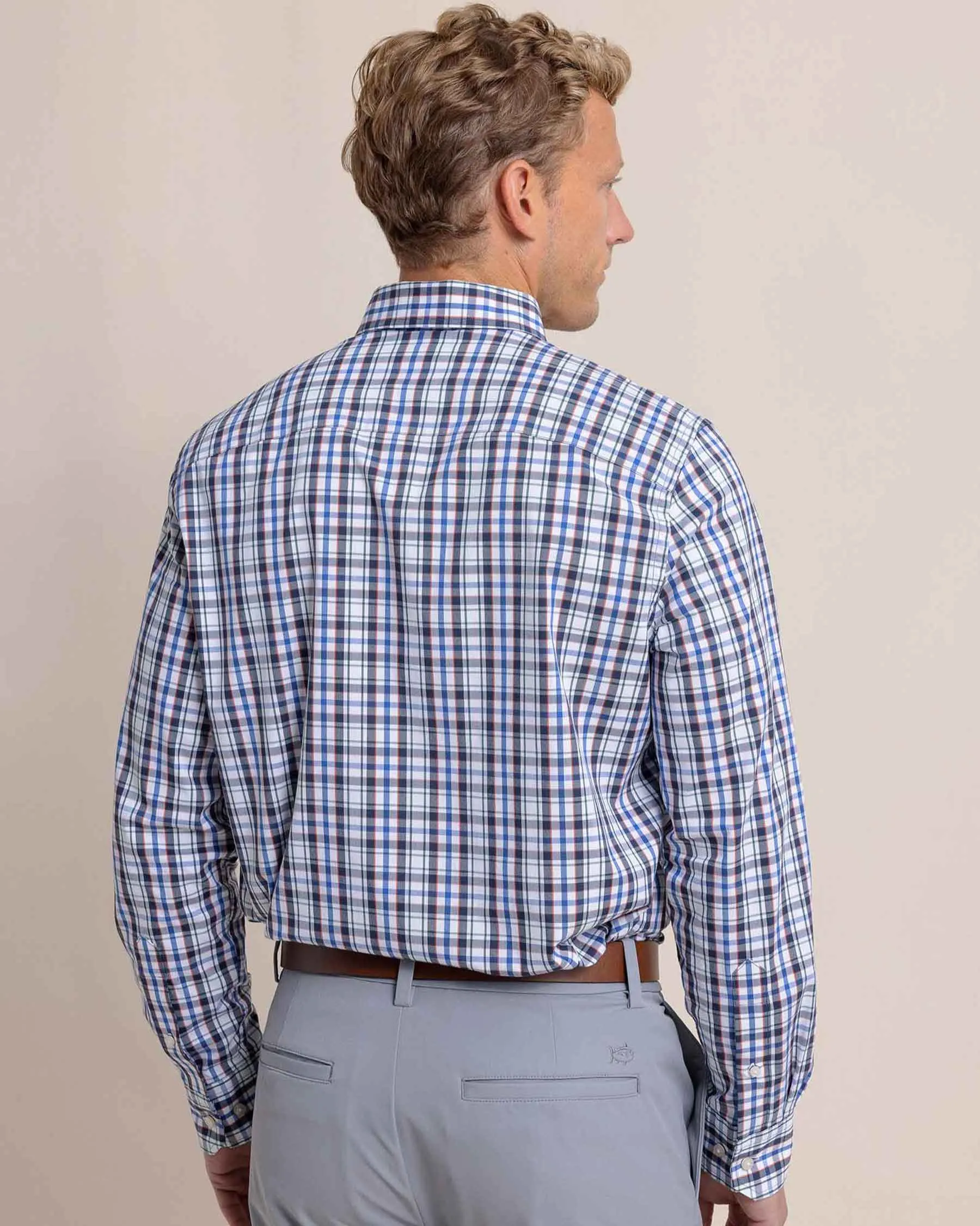 Charleston Master Plaid Long Sleeve Sport Shirt