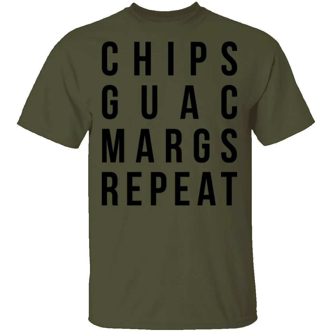 Chips Guac Margs Repeat T-Shirt