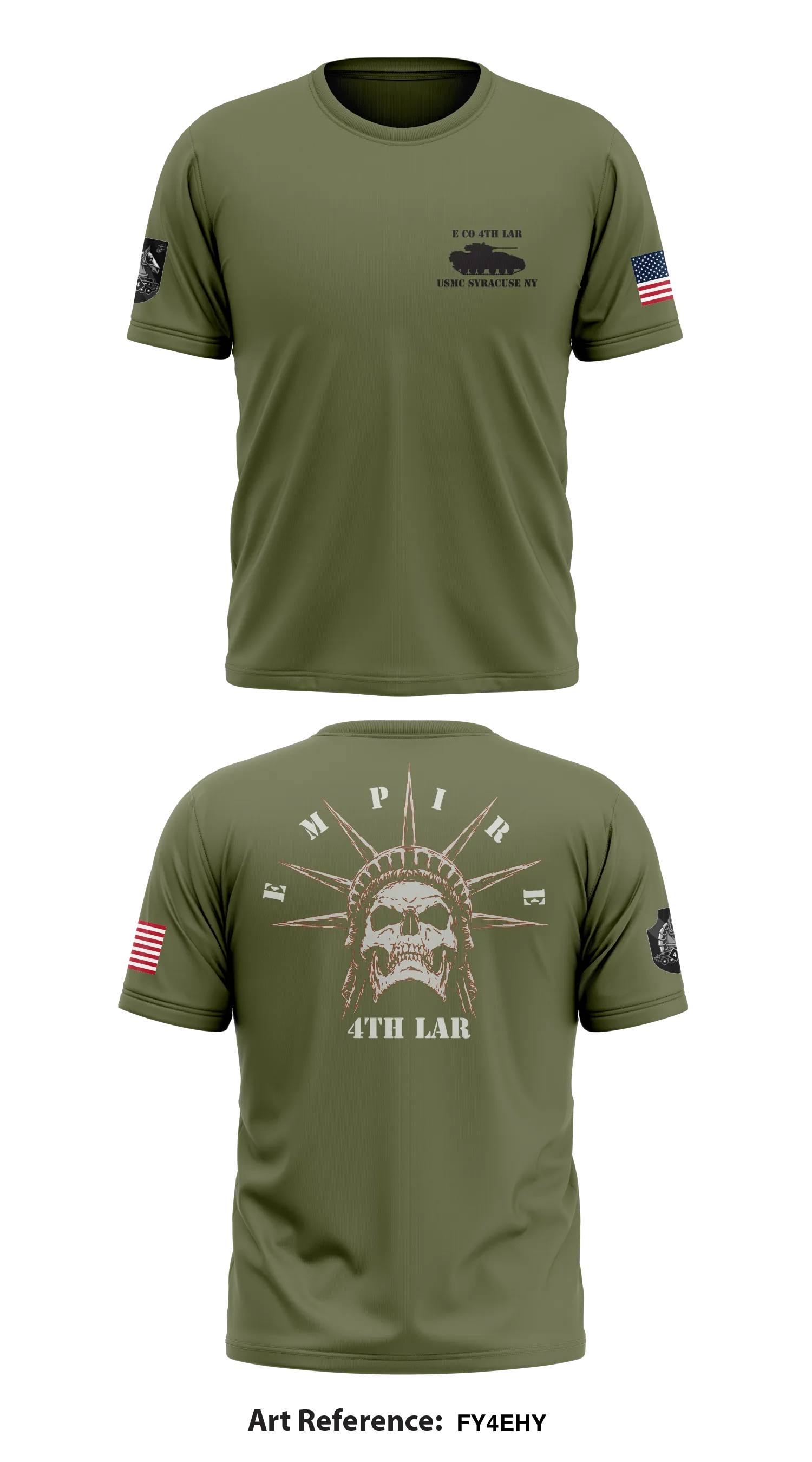 Co E 4th LAR Bn. Core Men's SS Performance Tee - fy4ehy