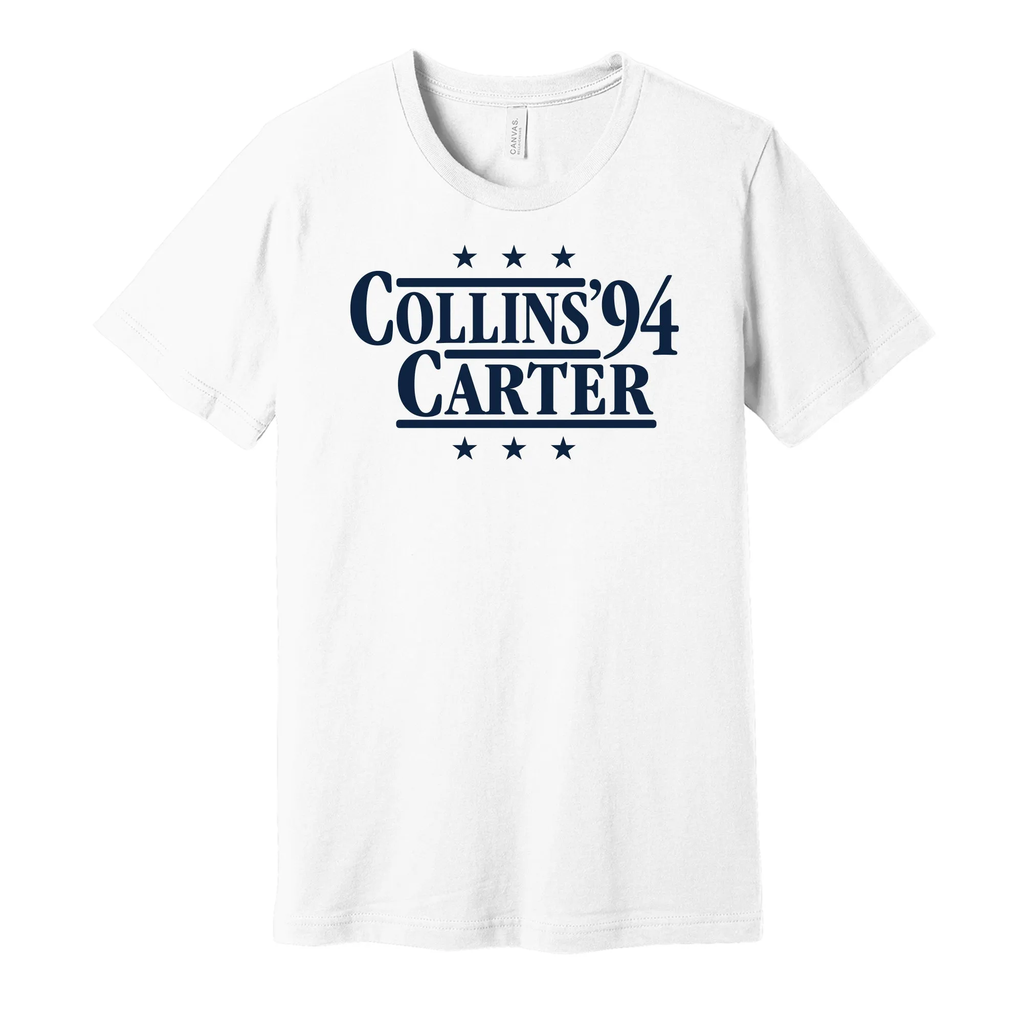 Collins & Carter '94 - Pennsylvania Football Political Campaign Parody T-Shirt - Hyper Than Hype Shirts