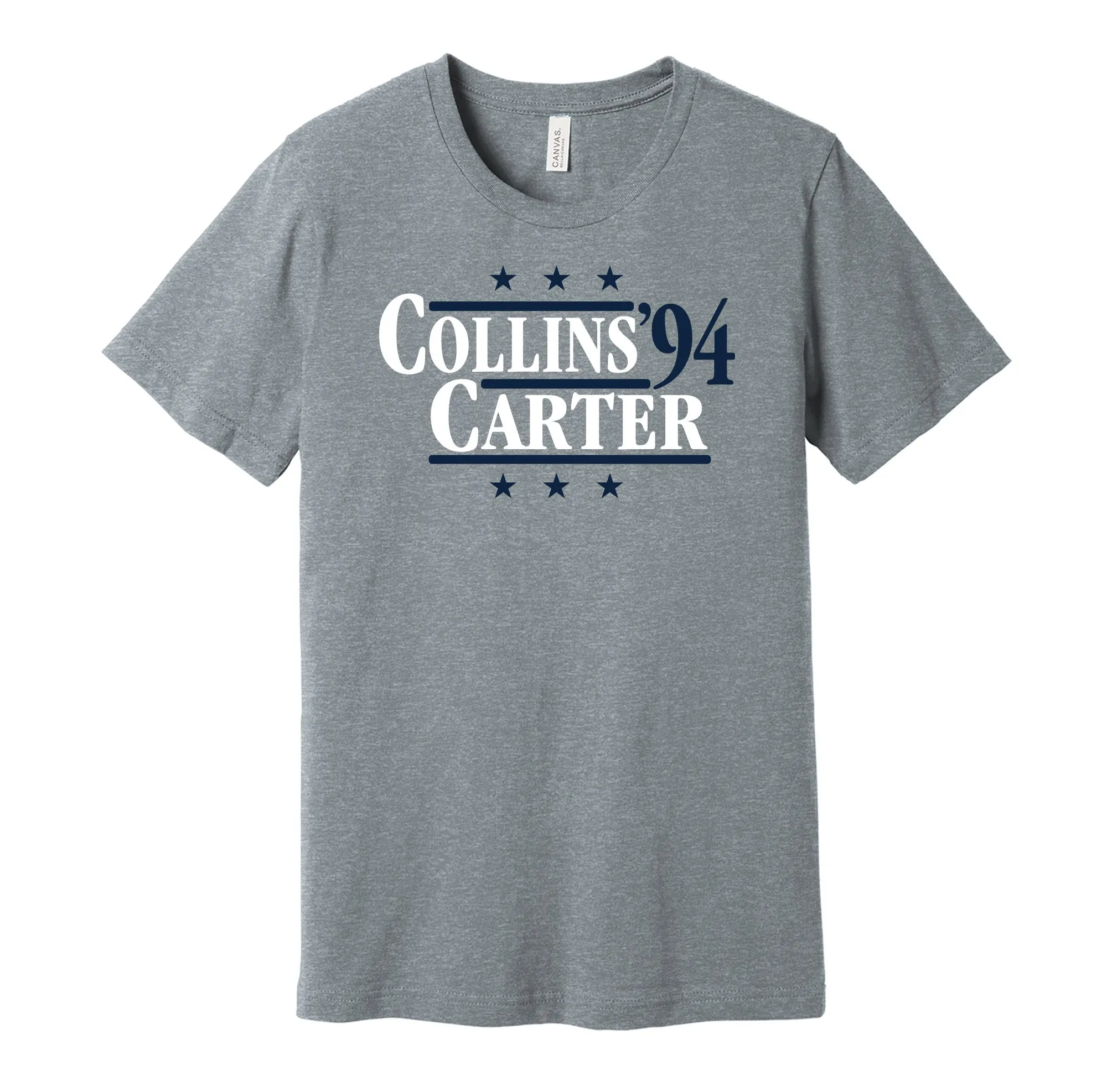Collins & Carter '94 - Pennsylvania Football Political Campaign Parody T-Shirt - Hyper Than Hype Shirts
