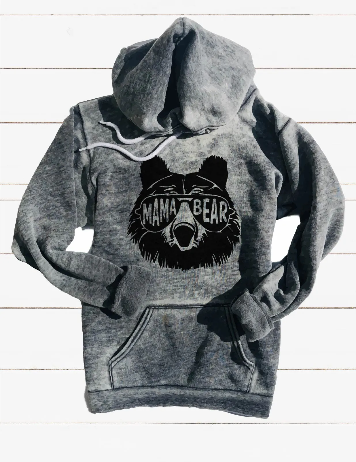 Cool Mama Bear Sweatshirt | Unisex Burnout Hoodie