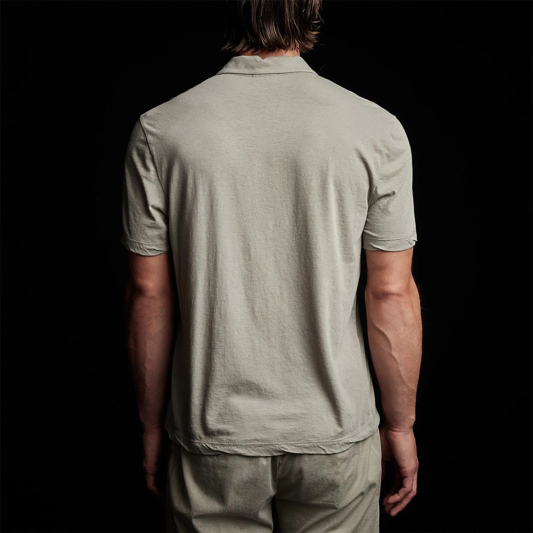 Cotton Linen Polo - Silt