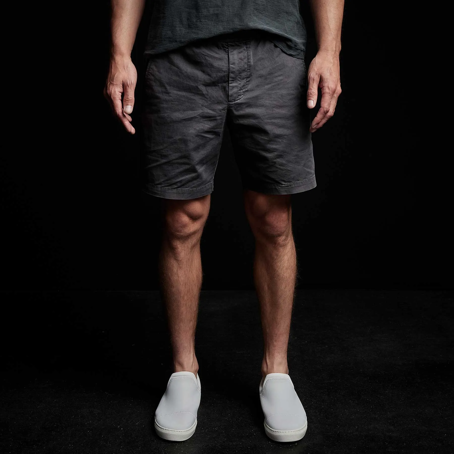 Cotton Linen Tailored Short - Magma Pigment