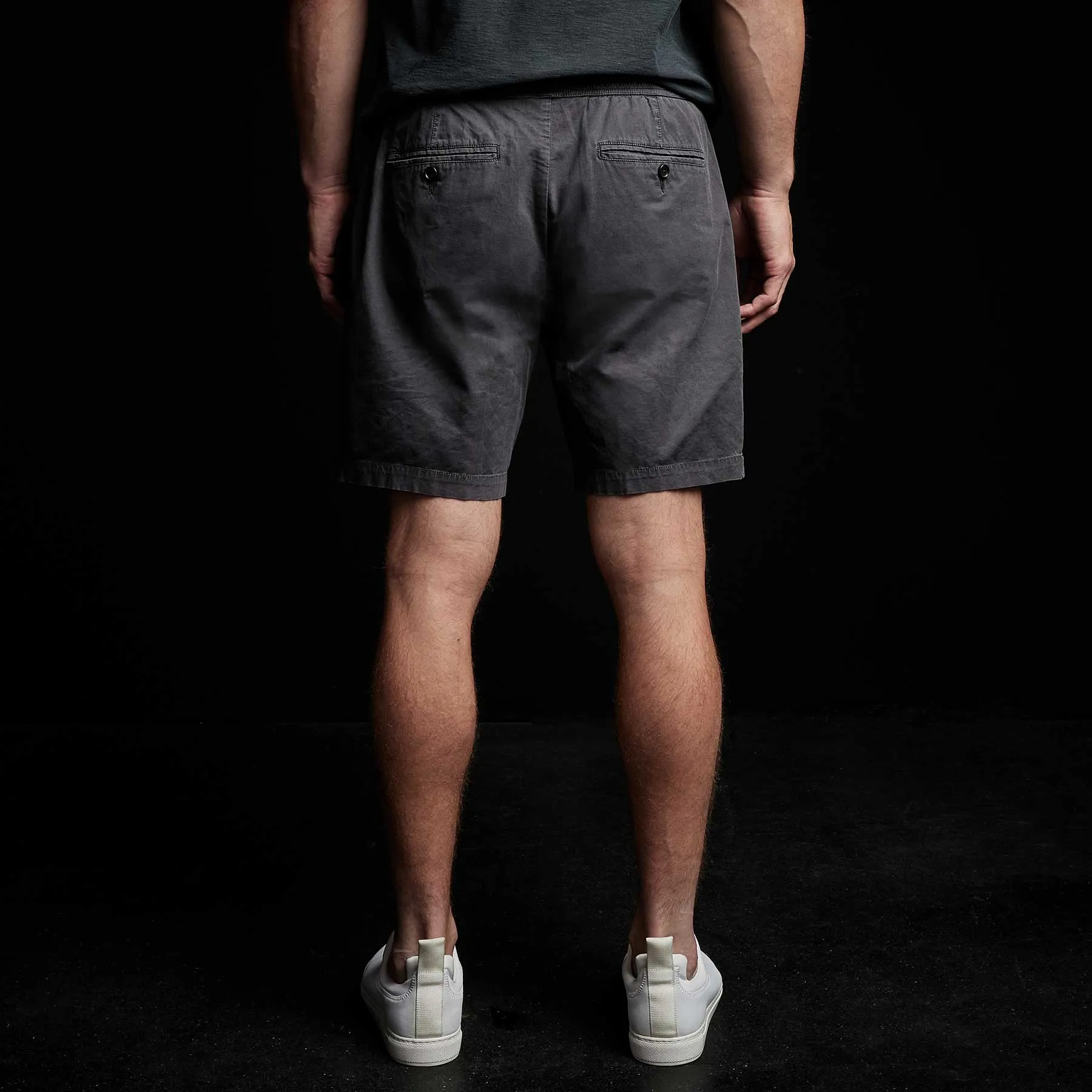 Cotton Linen Tailored Short - Magma Pigment