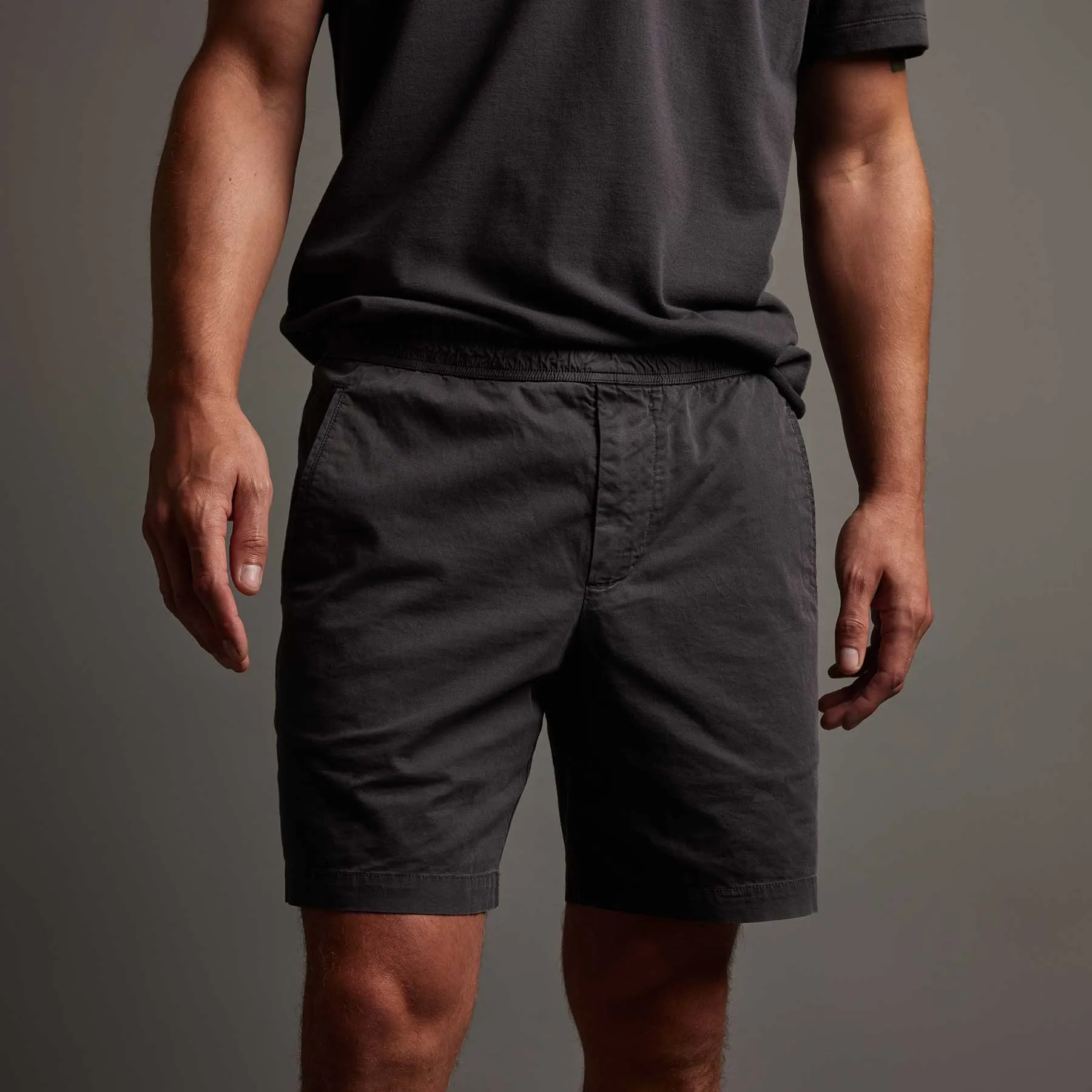 Cotton Linen Tailored Short - Magma Pigment