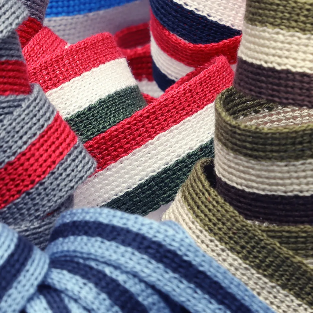 Cotton Stripe Knit Tape #35 Black & Off White