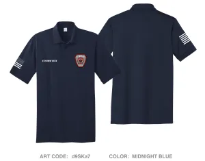 CUSTOM Clyde Fire Department Hi-Tech Performance Men's SS Polo - d9SKa7