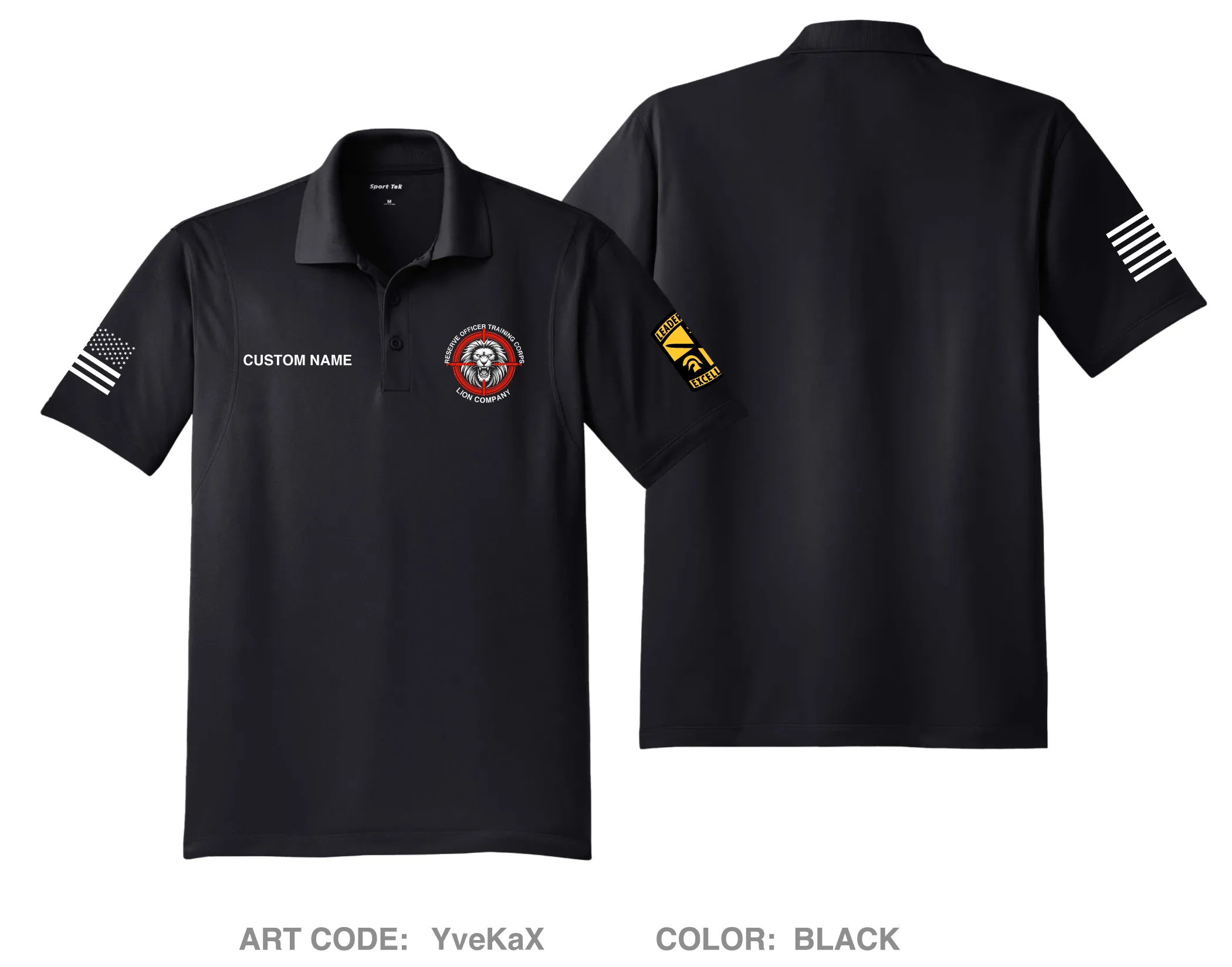 CUSTOM Lion Company Hi-Tech Performance Men's SS Polo - YveKaX