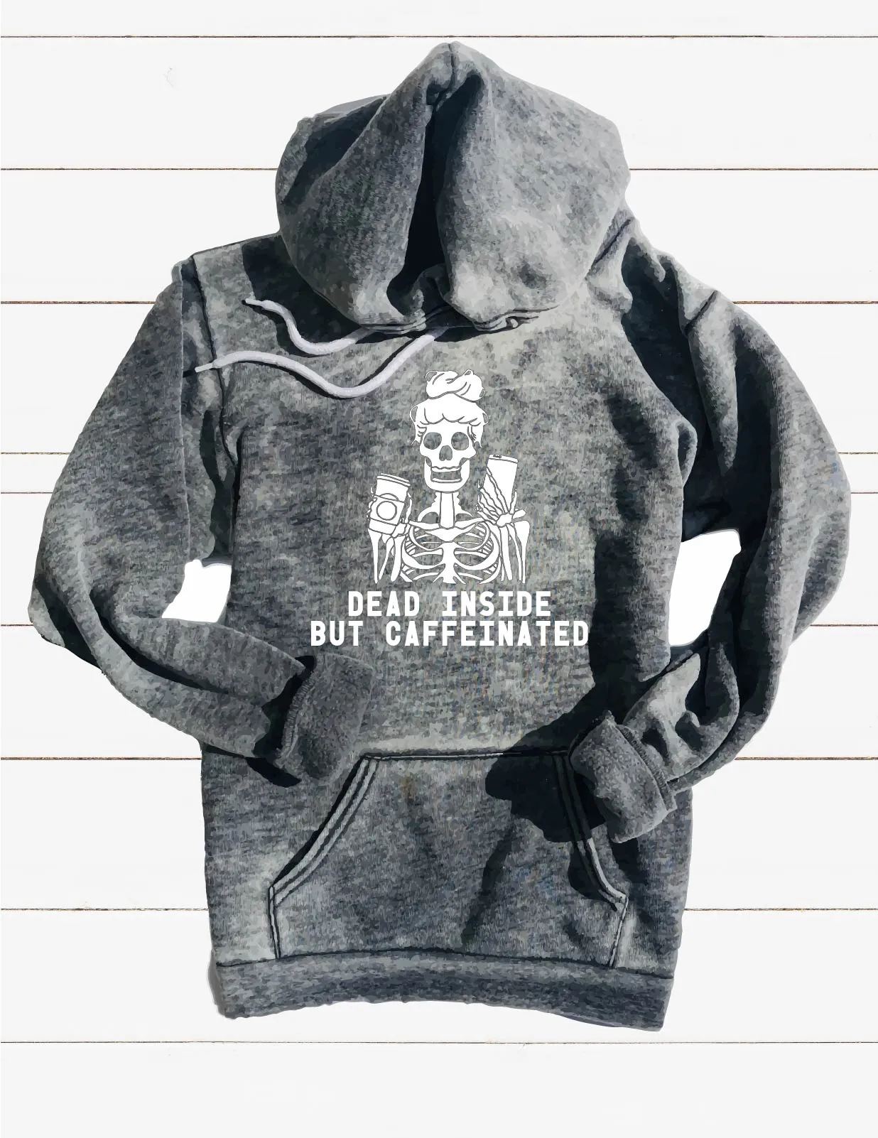 Dead Inside But Caffeinated Sweatshirt | Unisex Burnout Hoodie