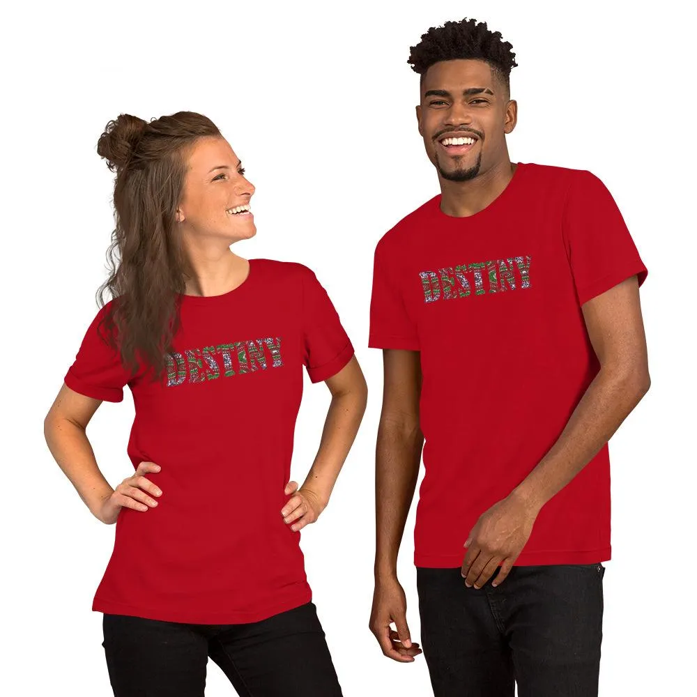 Destiny African Print Color Short-Sleeve Unisex T-Shirt