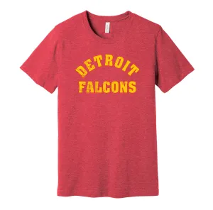 Detroit Falcons 1930s Distressed Logo - Defunct Hockey Team Shirt - Celebrate Michigan Sports Heritage and History - Hyper Than Hype Shirts