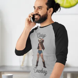 Easy Cowboy 3/4 raglan sleeve T-shirt