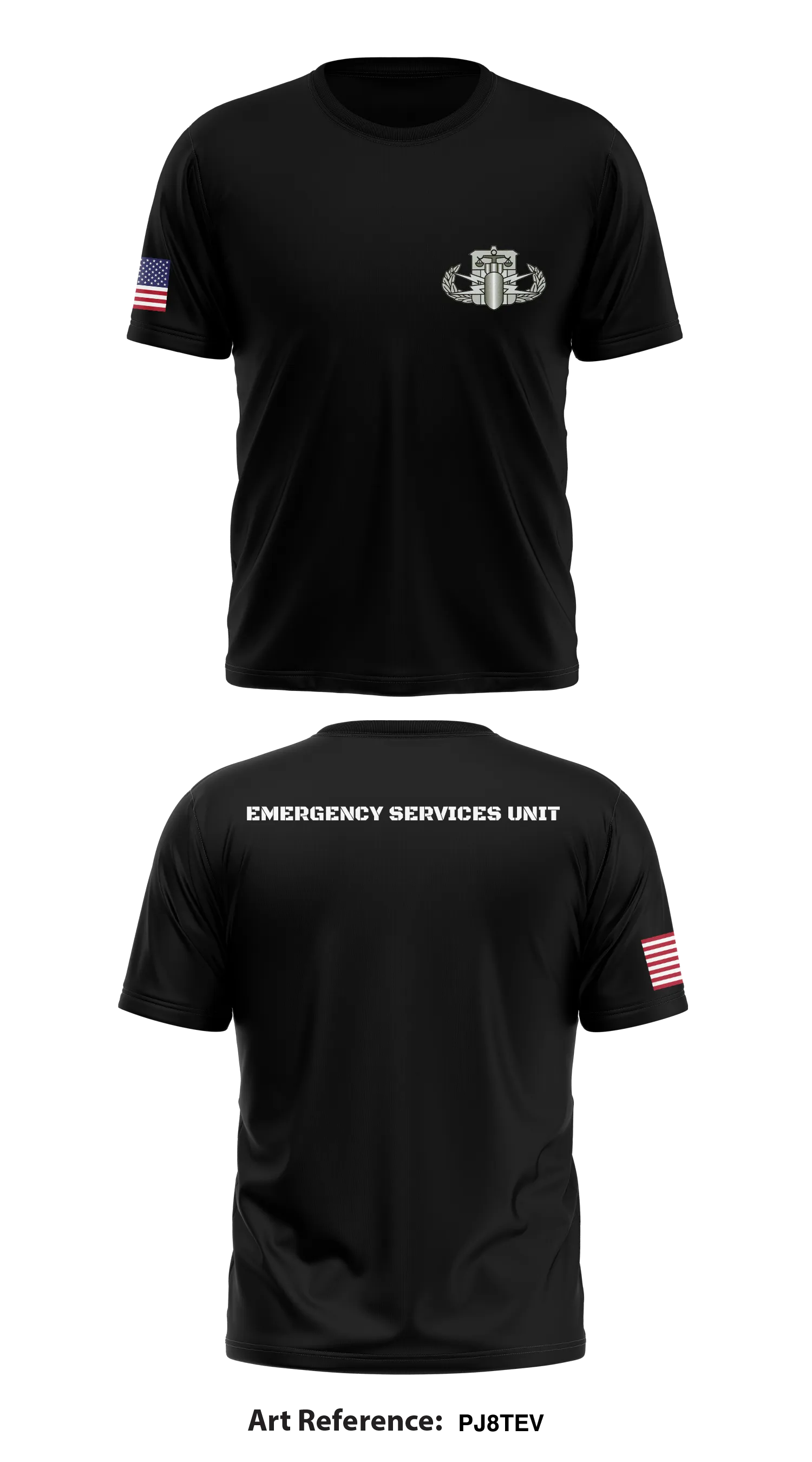 Emergency Services Unit  Store 1 Core Men's SS Performance Tee - pJ8tEv