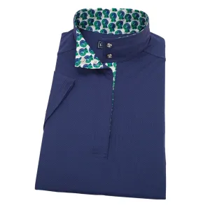 Essex Classics Ladies Green Is The New Blue “Dusk” Navy Jumper Performance Short Sleeve Show Shirt