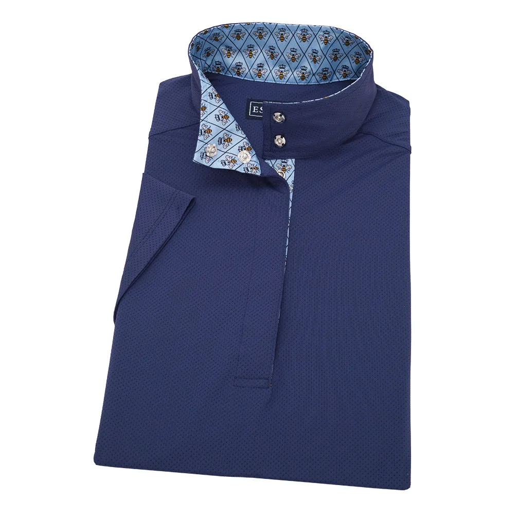 Essex Classics Ladies Queen Bee “Dusk” Navy Jumper Performance Short Sleeve Show Shirt