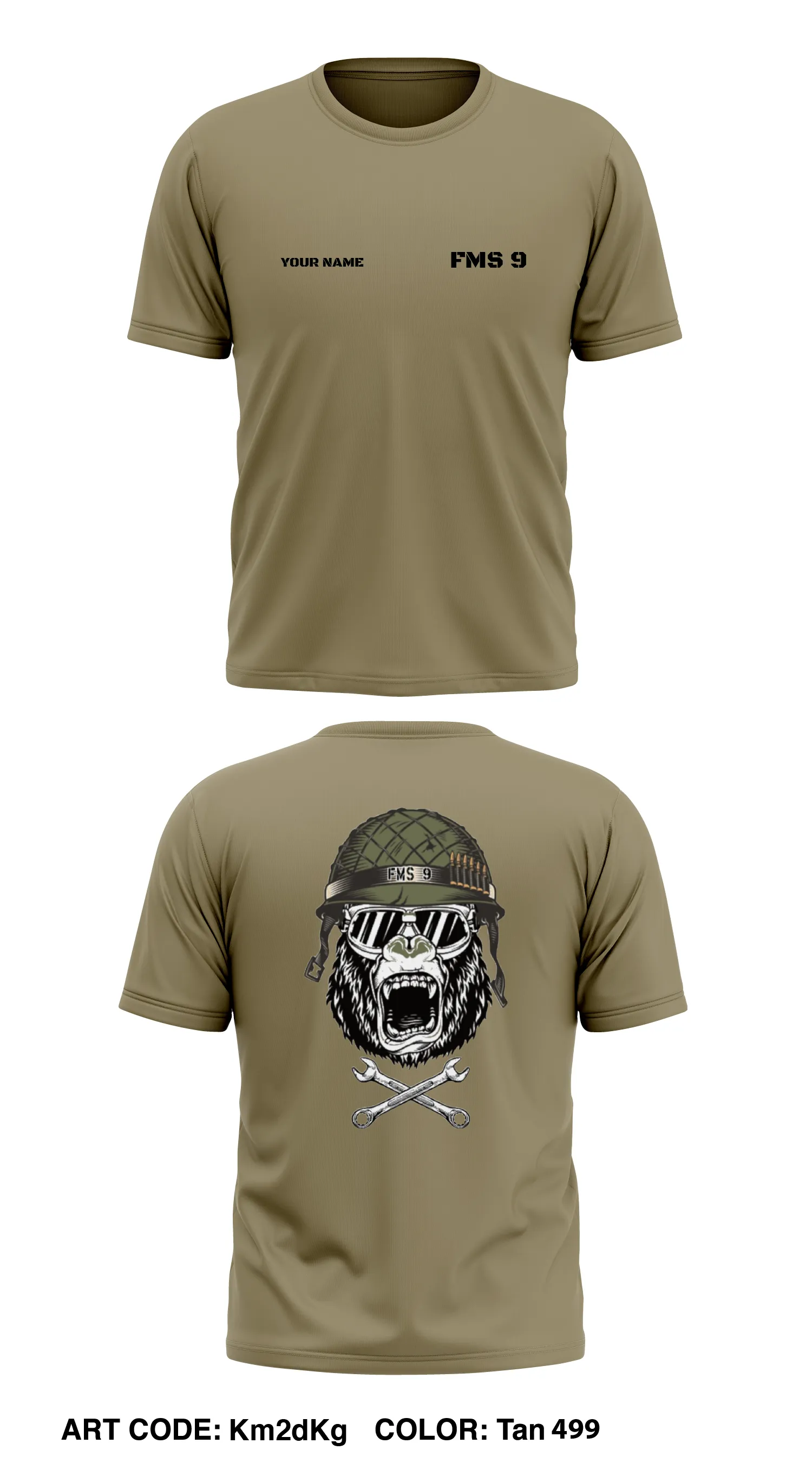 FMS 9 Store 1 Core Men's SS Performance Tee - Km2dKg