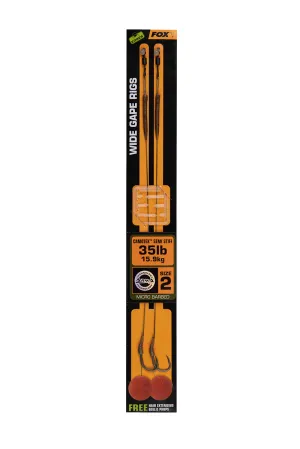 FOX Edges Wide Gape Camotex Semi Stiff Rigs