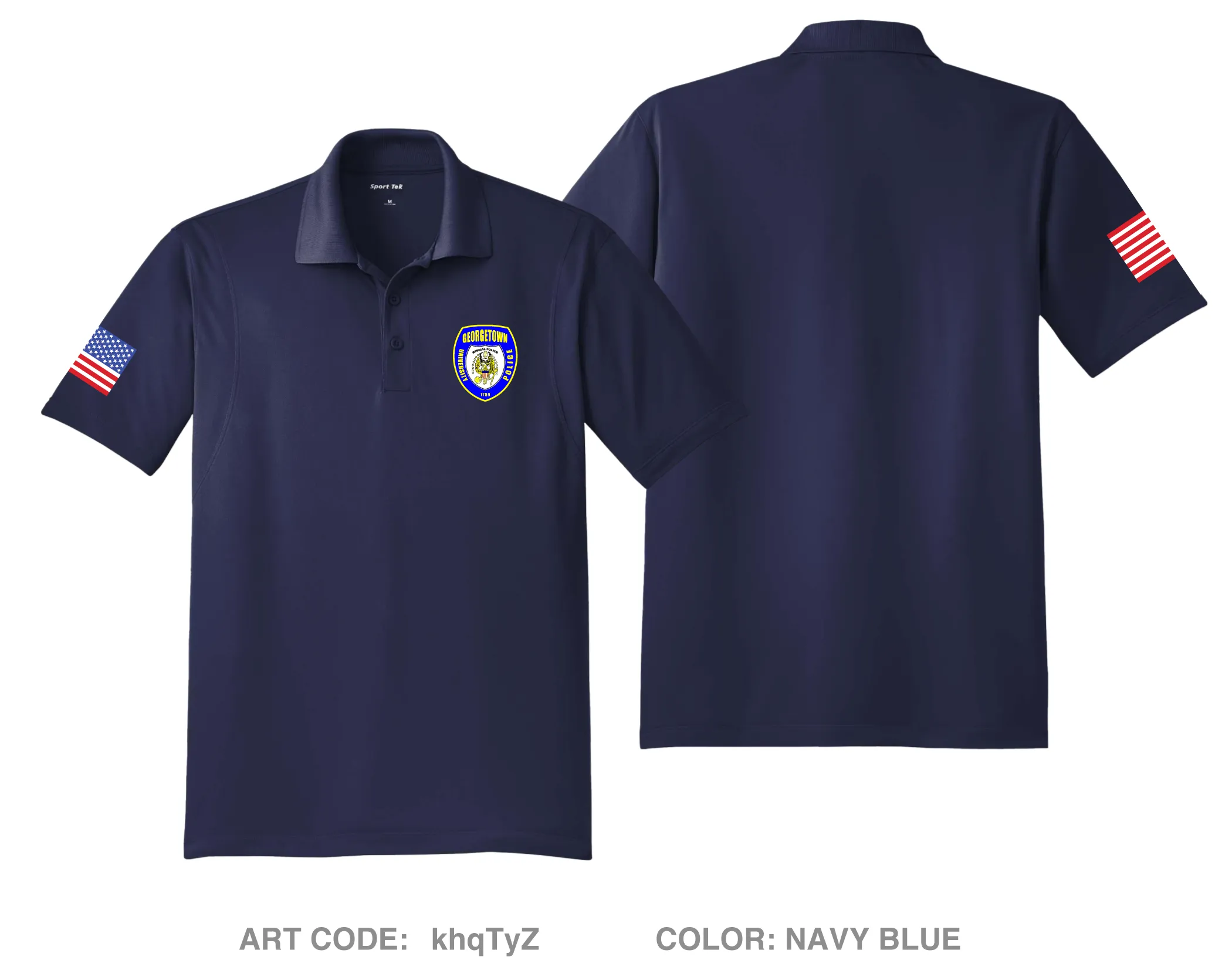 Georgetown University Police Department Hi-Tech Performance Men's SS Polo - khqTyZ