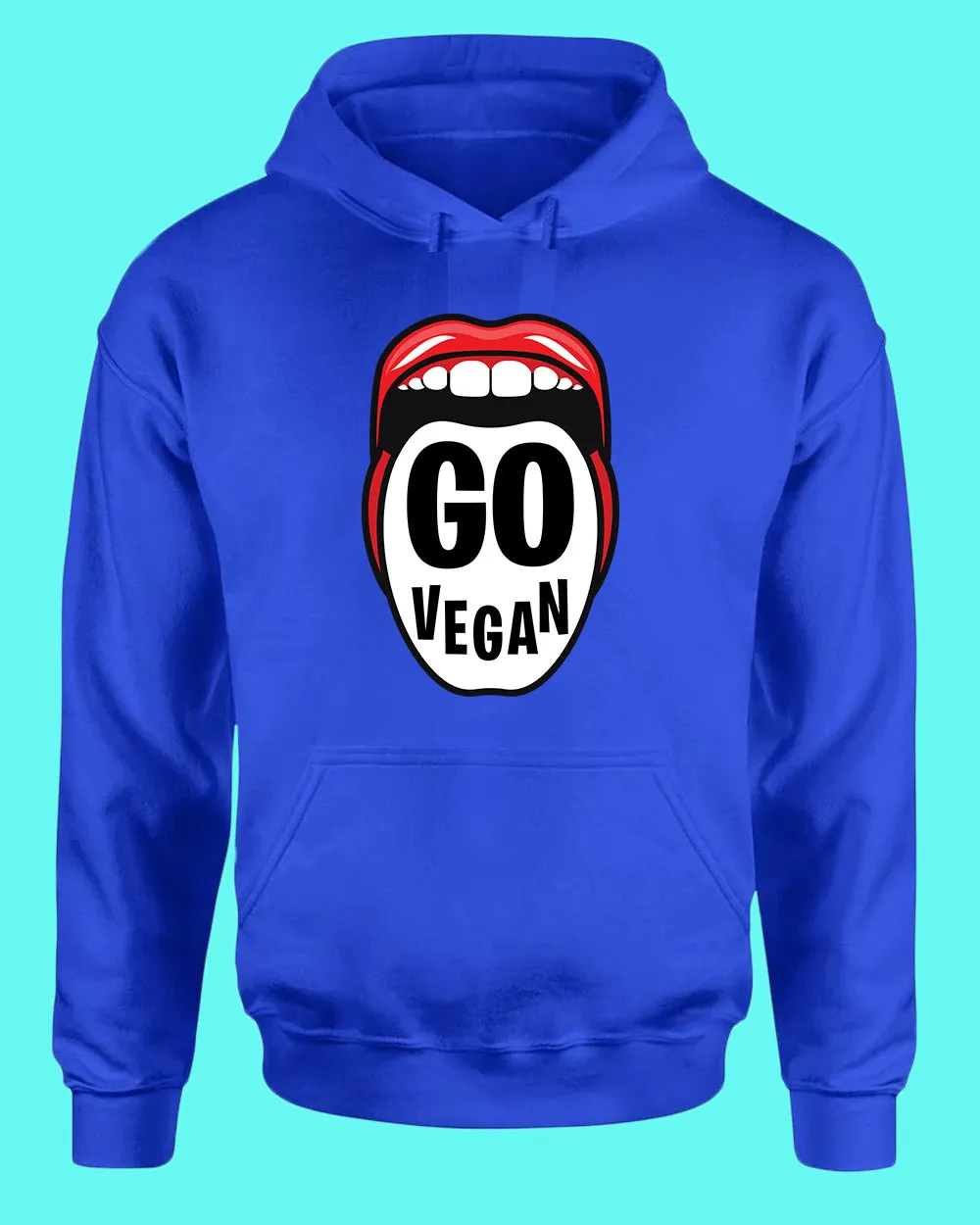 Go Vegan Hoodie, vegetarian Hoodie