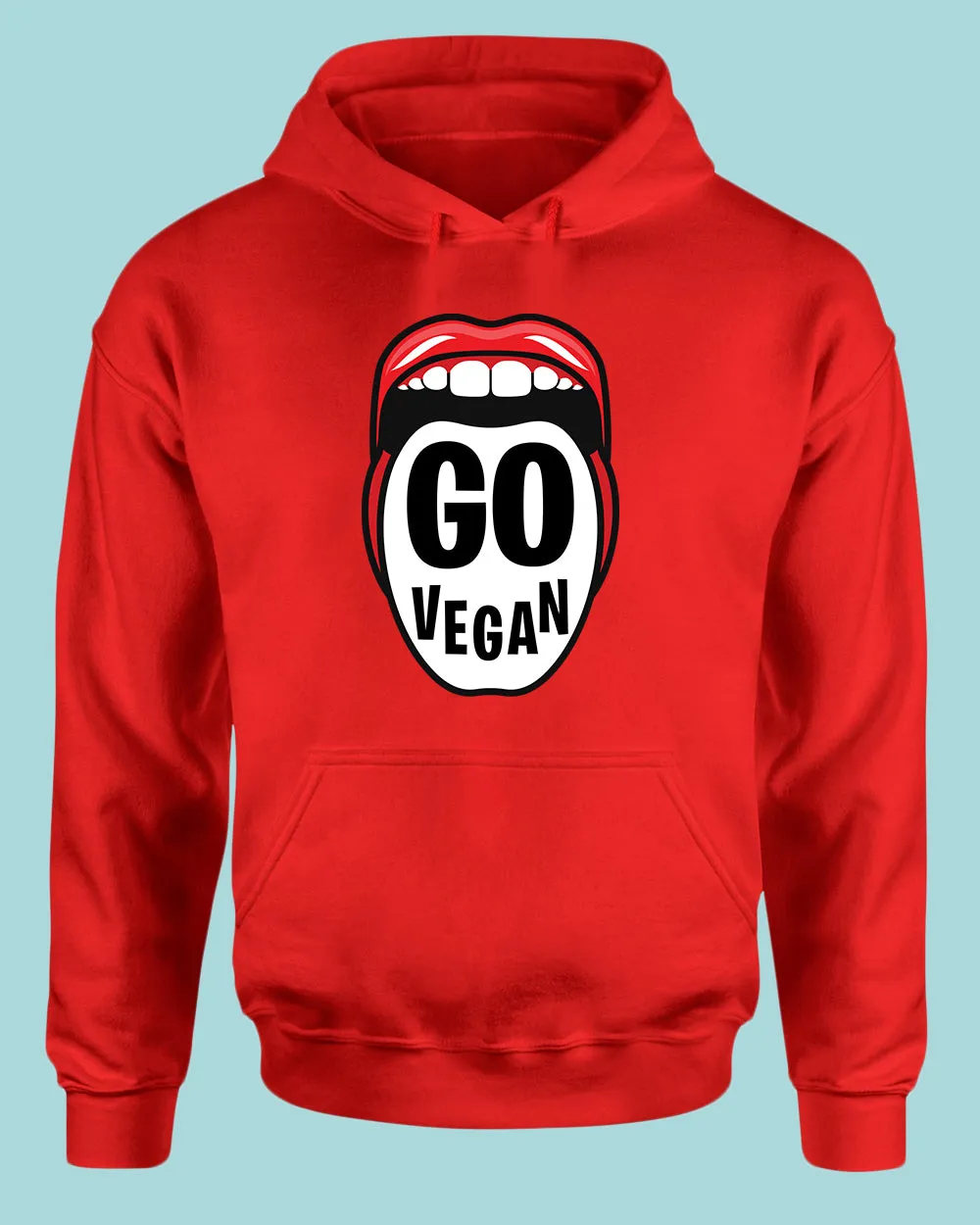 Go Vegan Hoodie, vegetarian Hoodie
