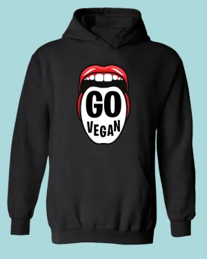 Go Vegan Hoodie, vegetarian Hoodie