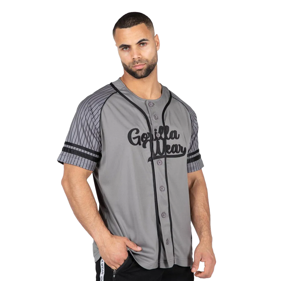 Gorilla Wear 82 Baseball Jersey Grey