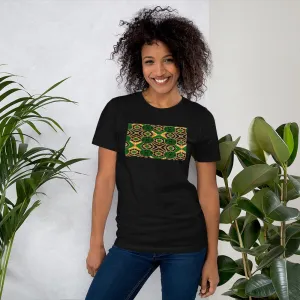 Green African Print Color Short-Sleeve Unisex T-Shirt