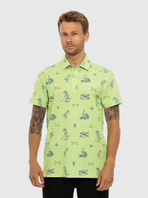 Green Gilmore Par-Tee Polo