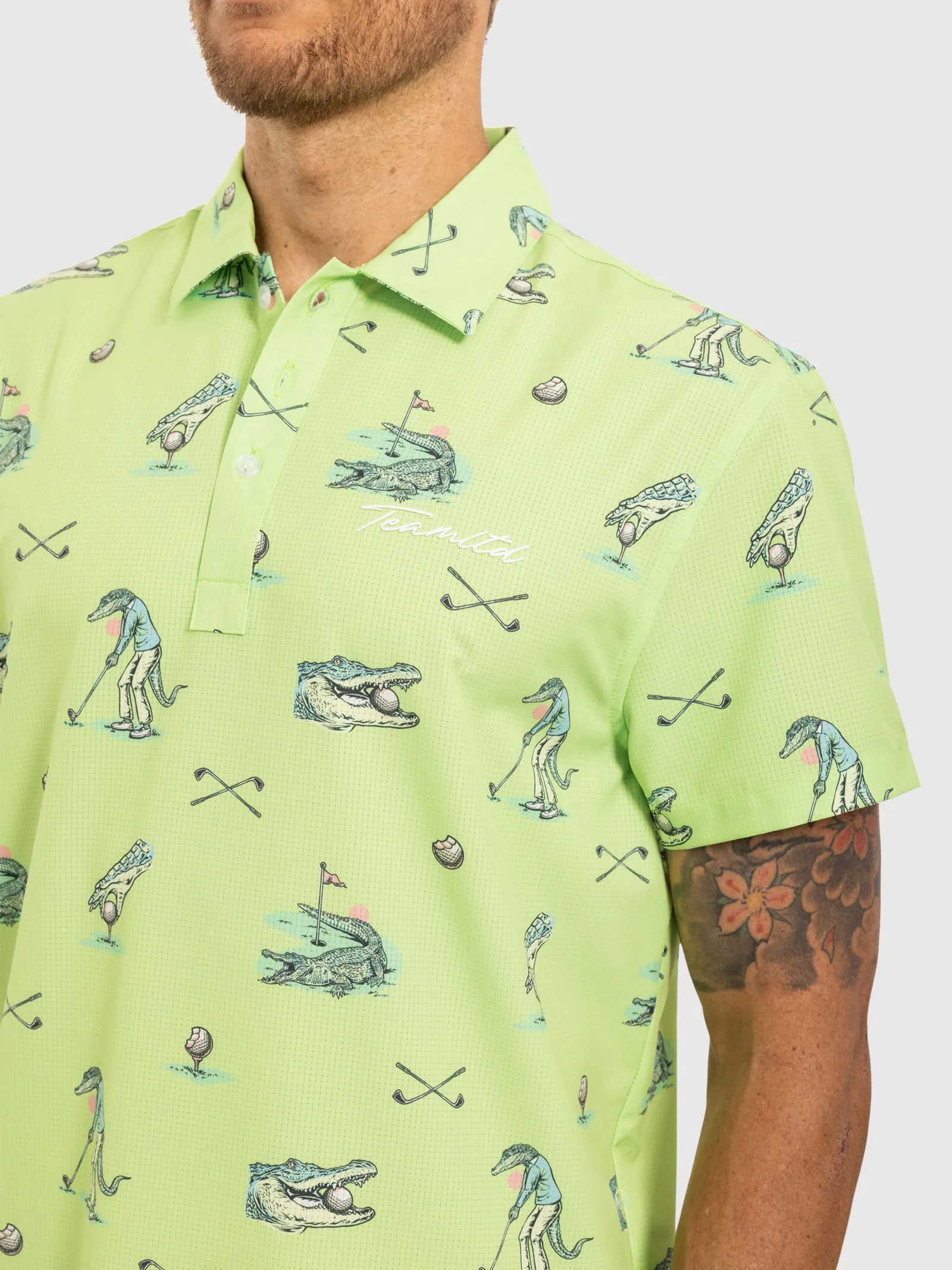 Green Gilmore Par-Tee Polo