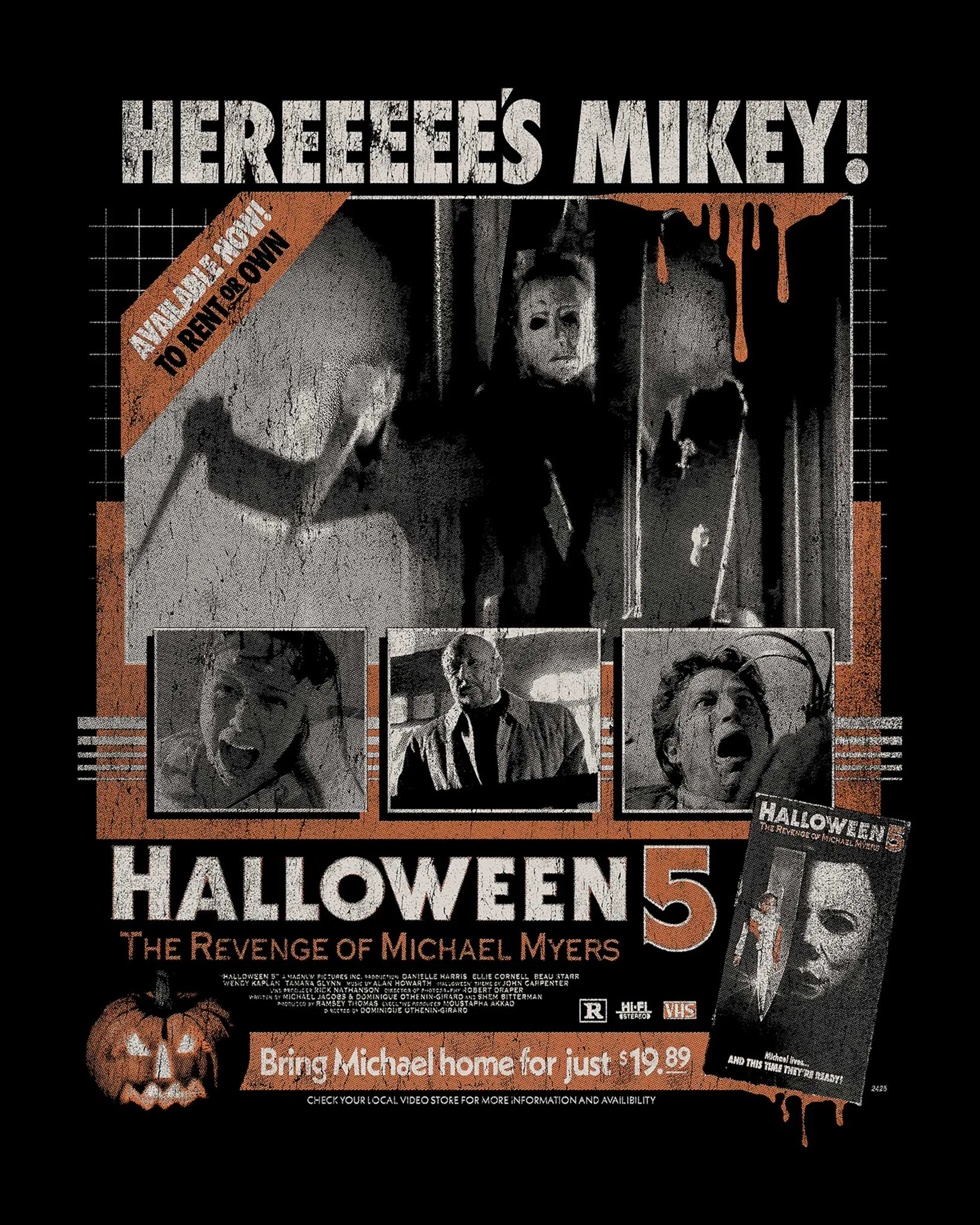 Halloween 5 on Videocassette