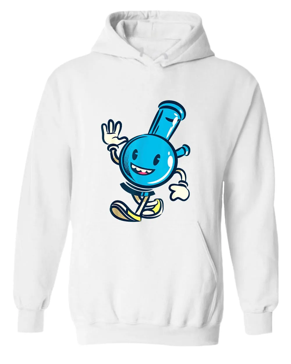 Happy cartoon smoke pipe hoodie