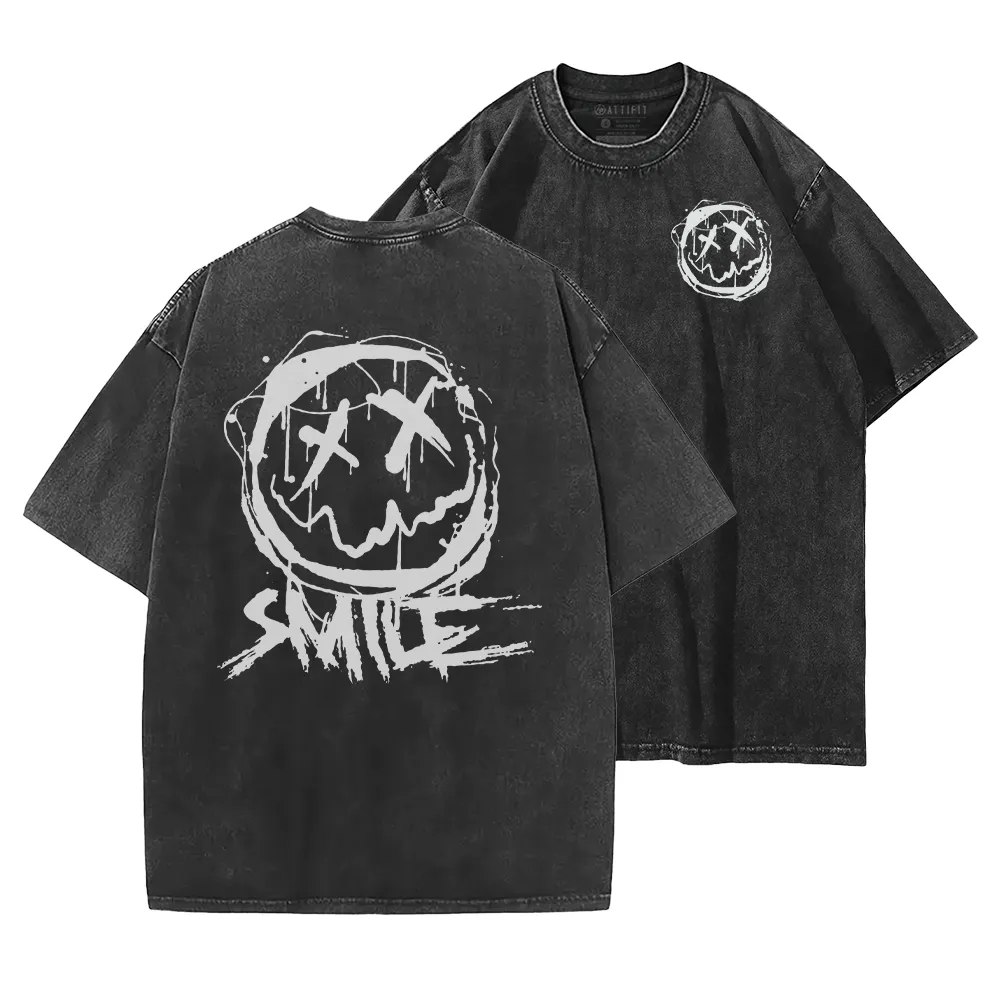 Happy Face Washed T-Shirt