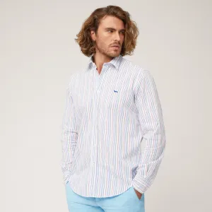 Harmont & Blaine Seersucker Striped Shirt - White