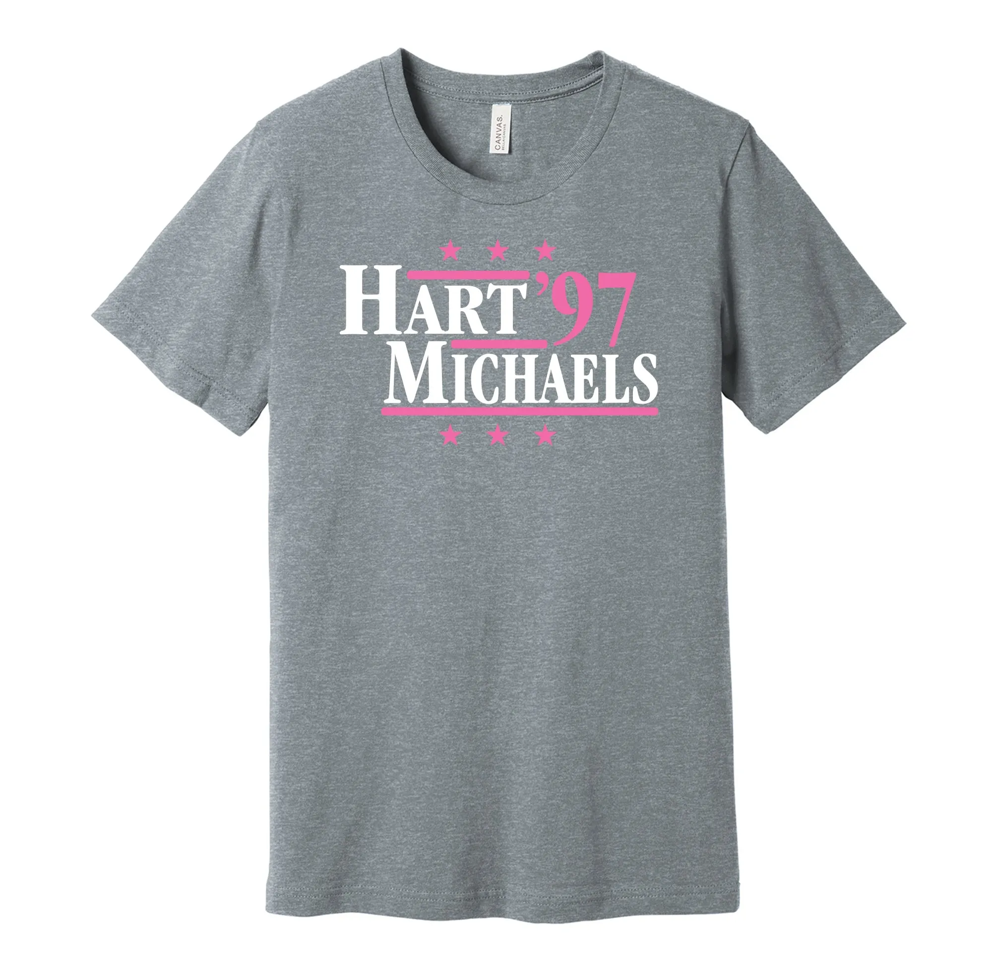 Hart & Michaels '97 - Wrestling Legends Political Campaign Parody T-Shirt - Hyper Than Hype Shirts