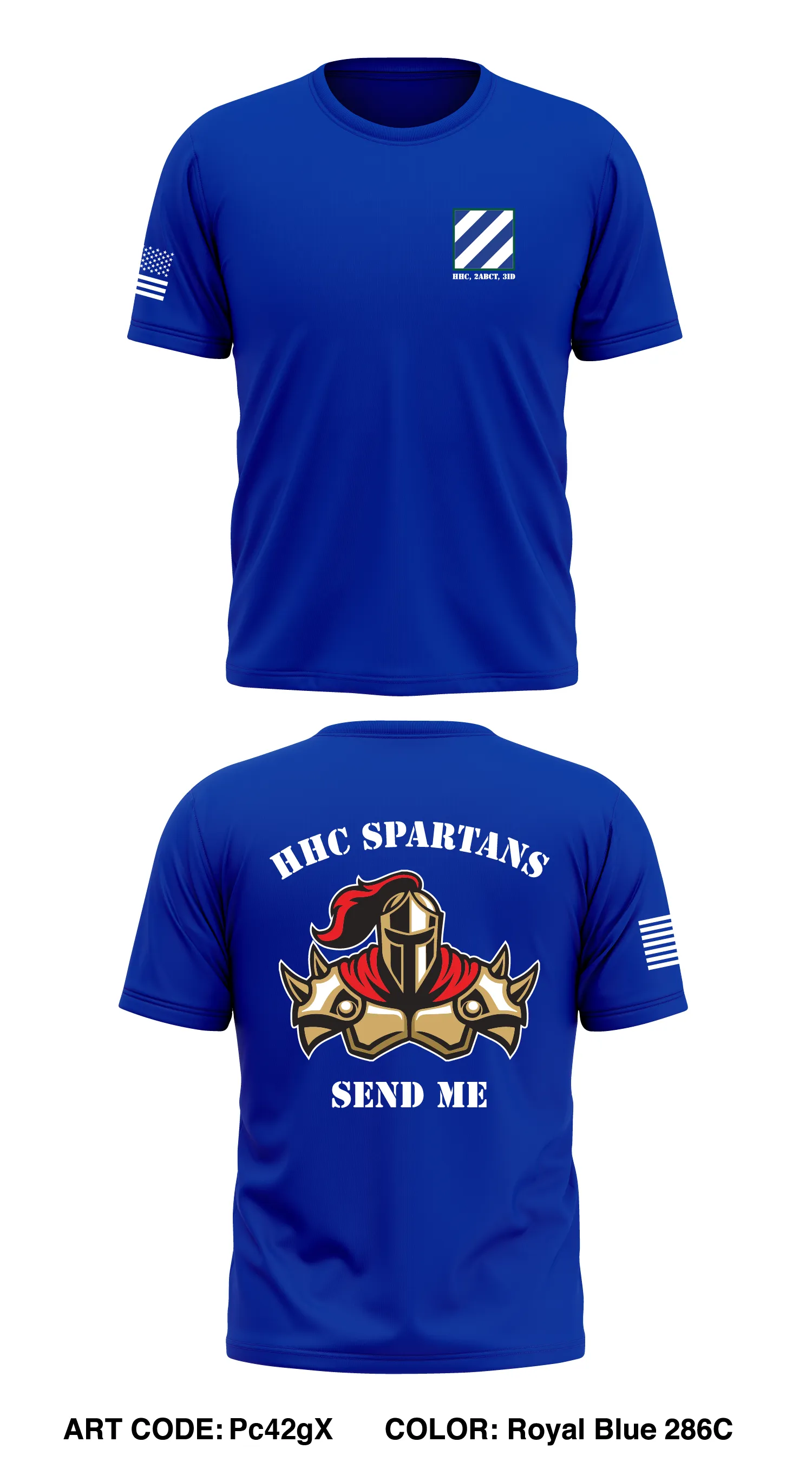 HHC, 2ABCT, 3ID Core Men's SS Performance Tee - Pc42gX