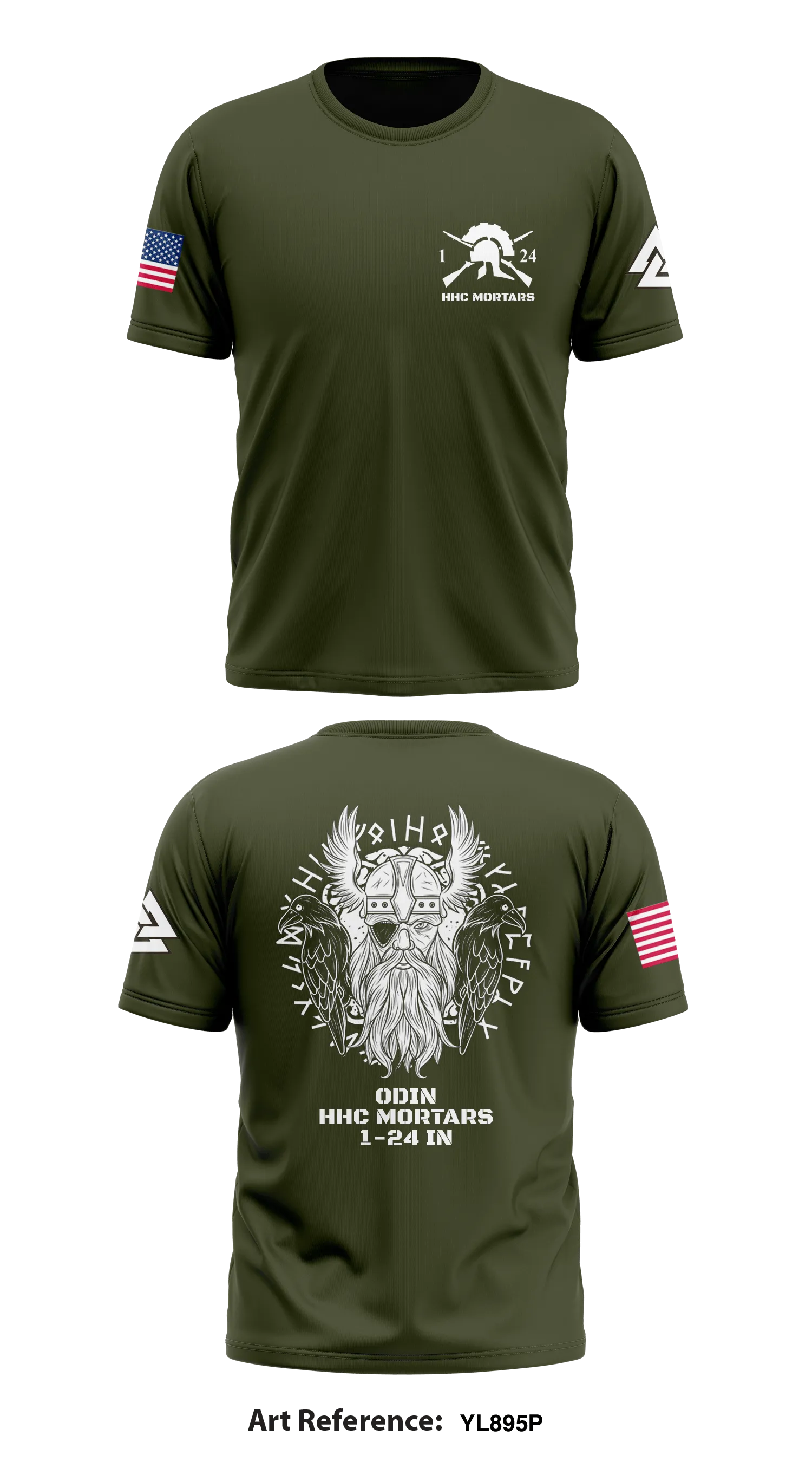 HHC Mortars, 1-24 IN Core Men's SS Performance Tee - yL895P