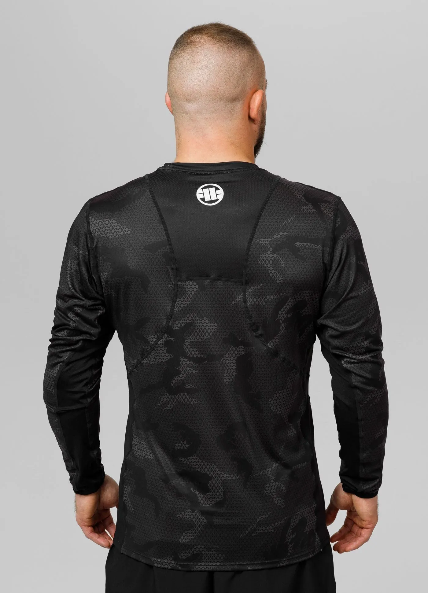 Hilltop II - All Black Camo Mesh Longsleeve Performance Pro Plus Net Camo