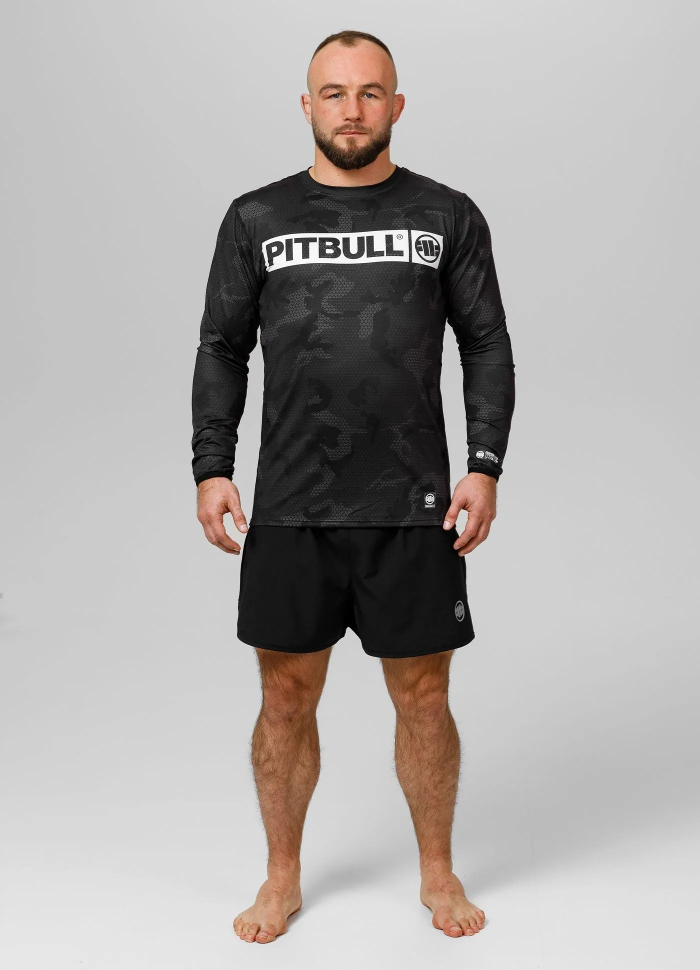 Hilltop II - All Black Camo Mesh Longsleeve Performance Pro Plus Net Camo