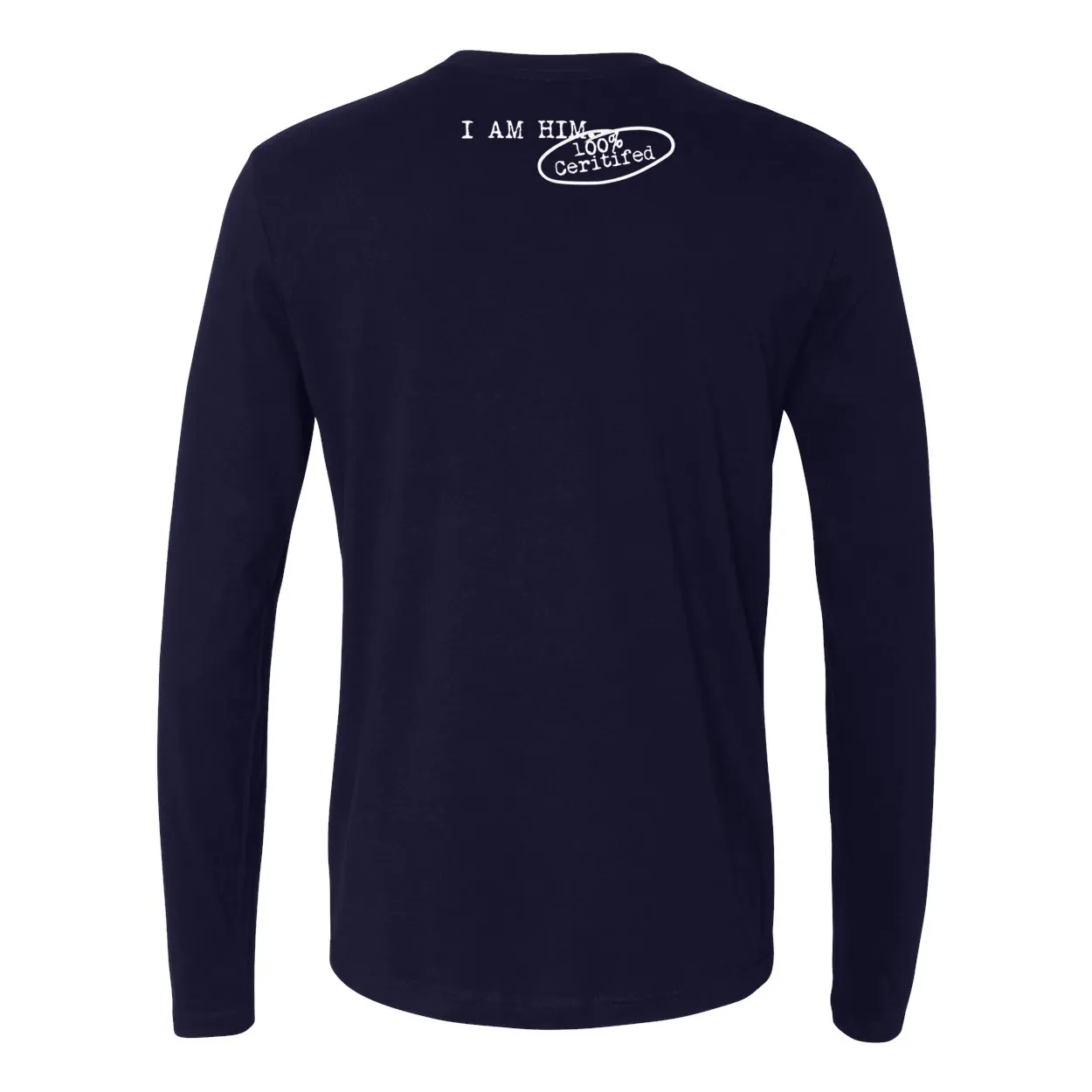 I AM A MAN Men's Longsleeve - Blk / Nvy