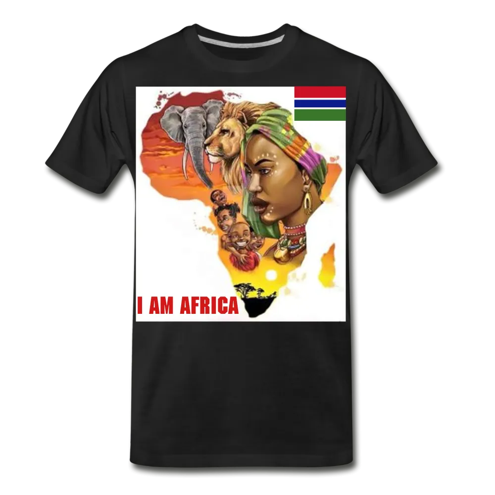I Am Africa Men's Premium Custom T-Shirts T-Shirts