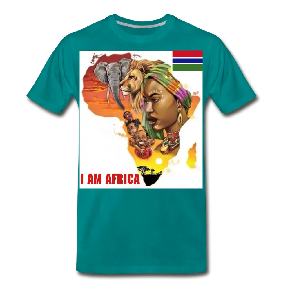 I Am Africa Men's Premium Custom T-Shirts T-Shirts