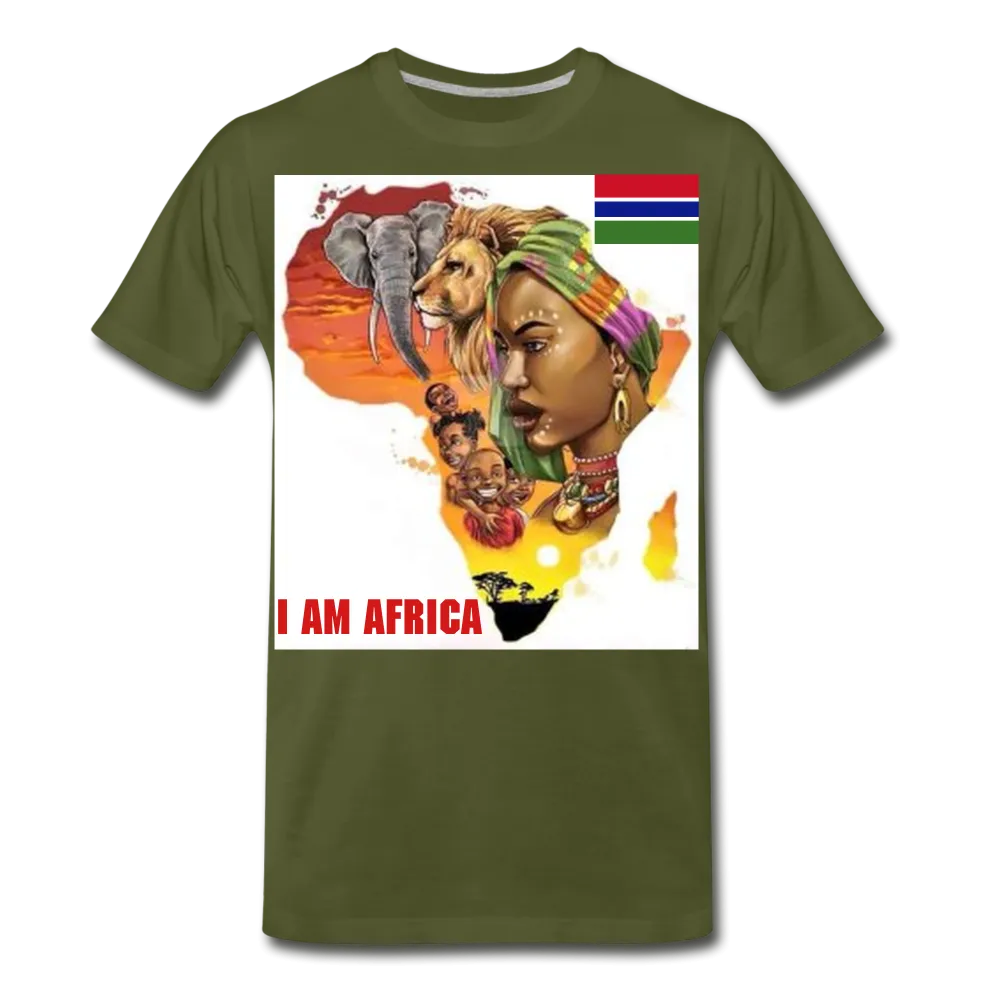 I Am Africa Men's Premium Custom T-Shirts T-Shirts