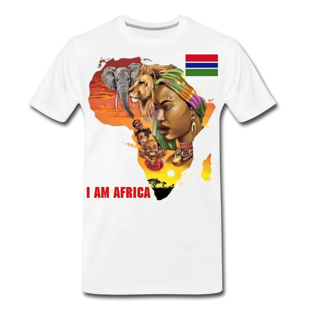 I Am Africa Men's Premium Custom T-Shirts T-Shirts