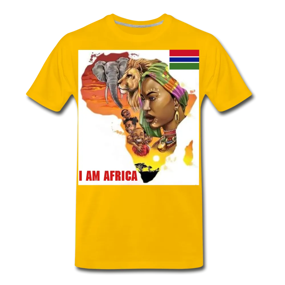 I Am Africa Men's Premium Custom T-Shirts T-Shirts