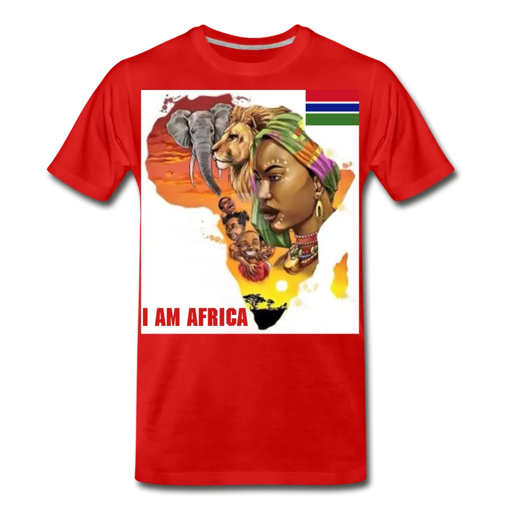 I Am Africa Men's Premium Custom T-Shirts T-Shirts