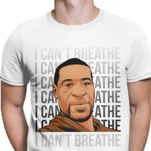 I Can't Breathe Men's Tshirt George Floyd Black Lives Matter Hipster Tees Tee Shirt Graphic Printed Clothes